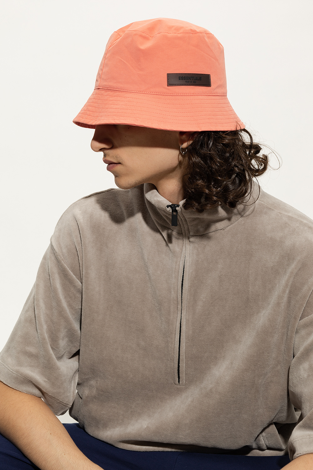 Fear Of God Essentials Bucket hat with logo | Women's Accessories